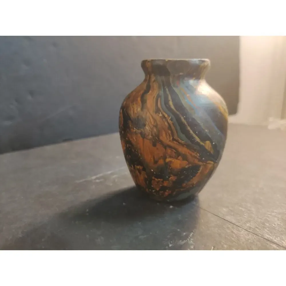Handmade vintage marbled